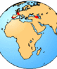 distribution of the living members of the family Pelodytidae
